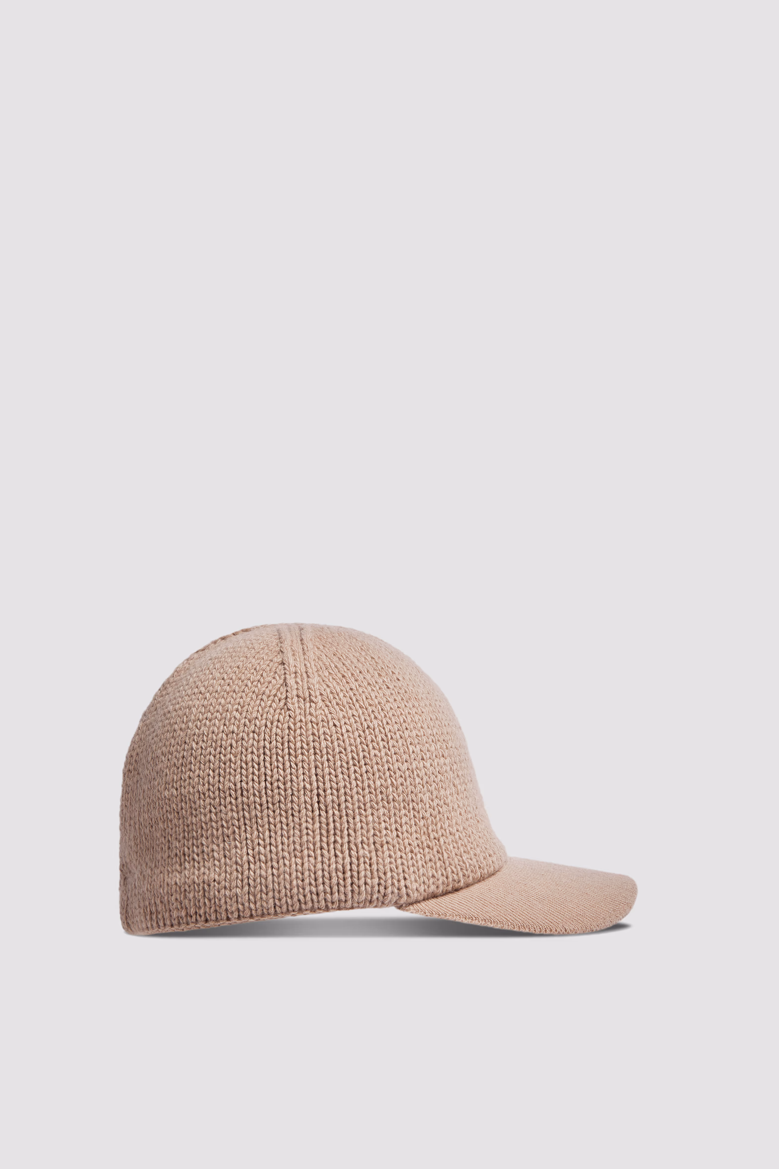 Gorra de béisbol de punto de algodón Mujer Beige Moncler 3